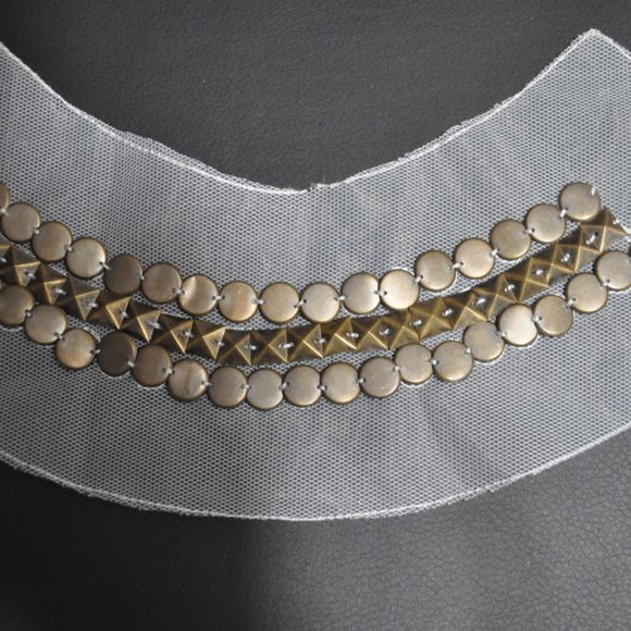 12 Pcs $9 Trims Sewing Crafting Studded Mesh Applique Patch for Bridal Dress Top - Picture 2 of 4